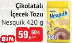 NESQUİK ÇİKOLATALI İÇECEK TOZU